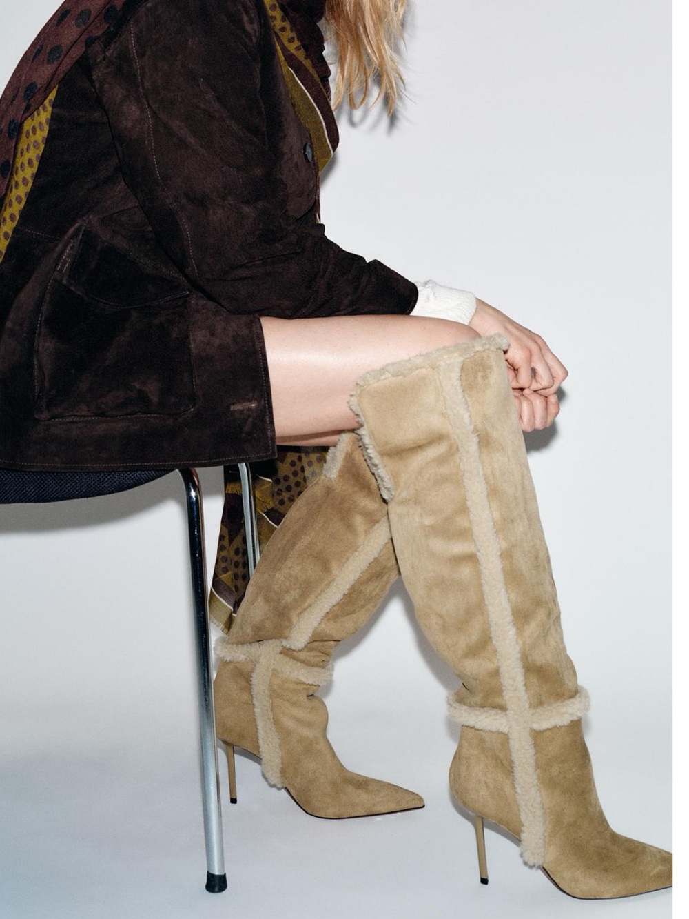 NWT Zara combination heel boots